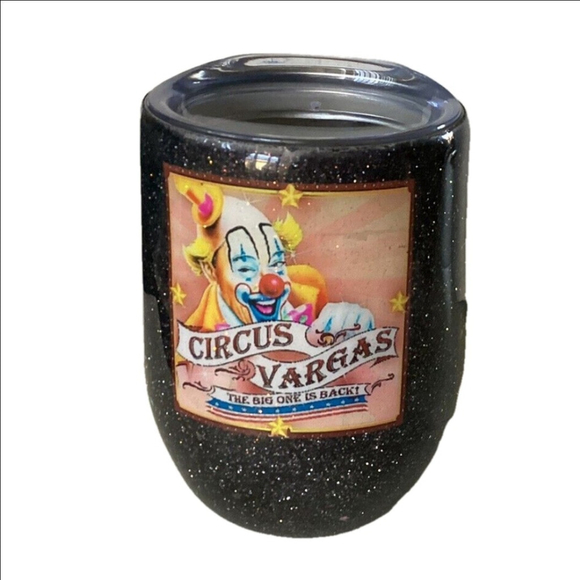 Epoxy Tumbler Stainless Steel Sparkles Circus Vargas The Big One Is Back - Picture 1 of 10